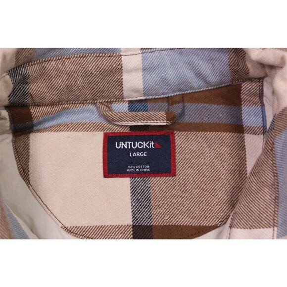 Untuckit Dimaggio Padded Shirt Jacket Men's Large New! - Picture 5 of 7